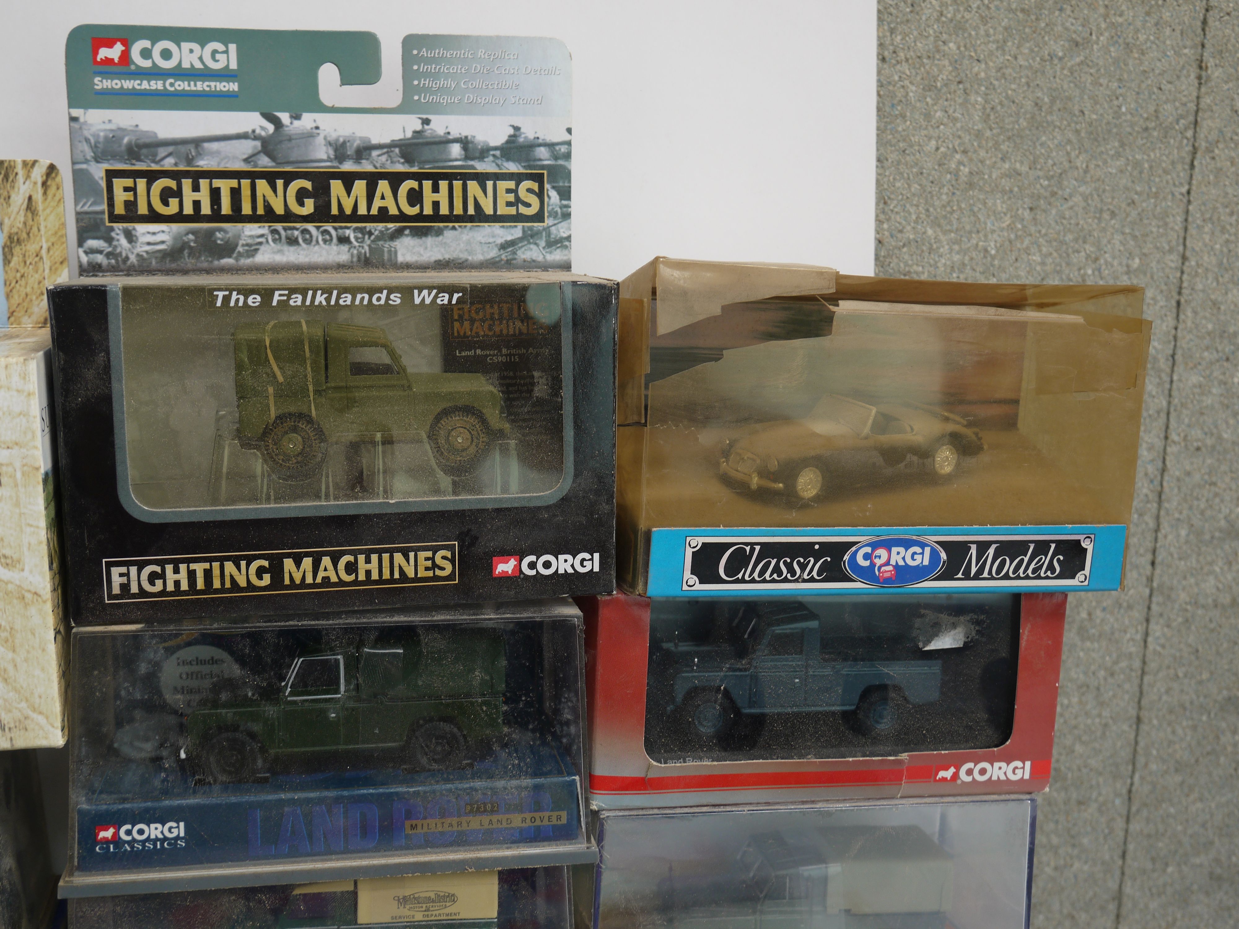 A collection of boxed Corgi diecast Land Rovers to include Last of the Summer Wine, Fighting - Image 4 of 7