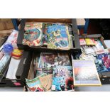 Large quantity of film and TV related comics, promotion merchandise, posters etc, to include Star