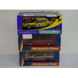 Three cased ltd edn Retailer Range Presentation slot cars to include C2680 Maserati Coupe