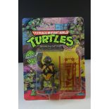 Teenage Mutant Ninja Turtles - Carded Playmates Donatello figure, 10 back, unpunched, very slight