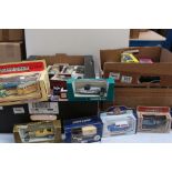 Approx 50 boxed diecast models, to include Corgi, Lledo, Brumm, Oxford Die-Cast etc (2 boxes)