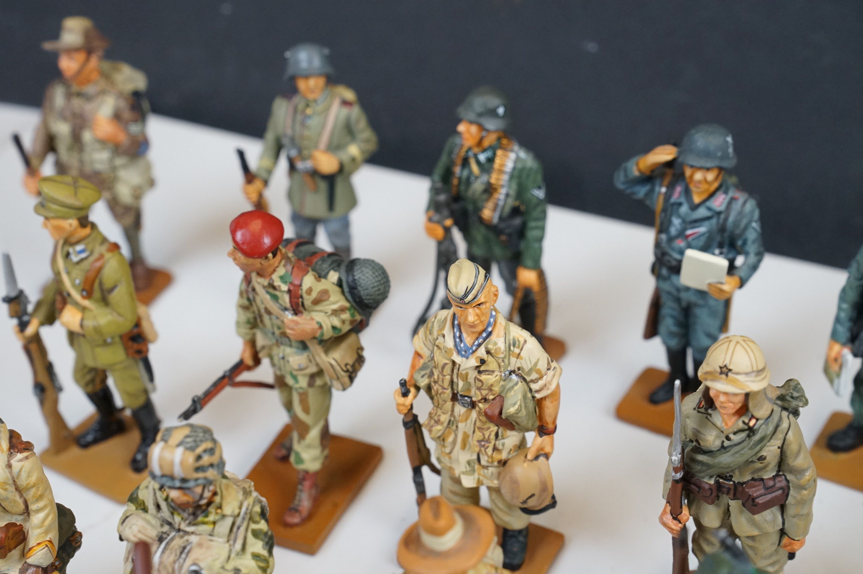 A large collection of Del Prado metal military figures to include WW2 German Warrant officer, Gurkha - Image 20 of 20