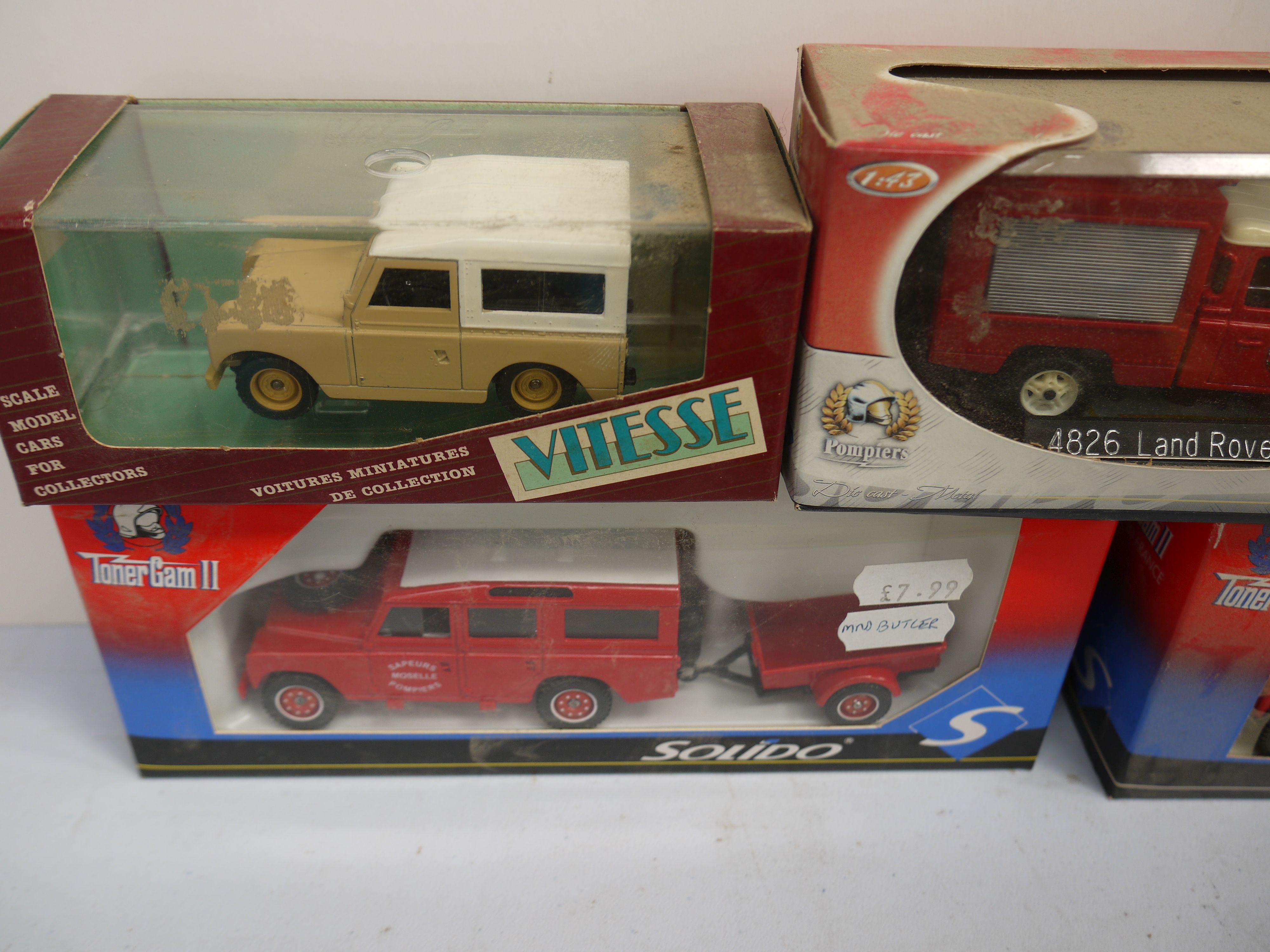 A collection of boxed Solido and Vitesse diecast Land Rovers to include Land Rover series 1, Land - Image 5 of 6