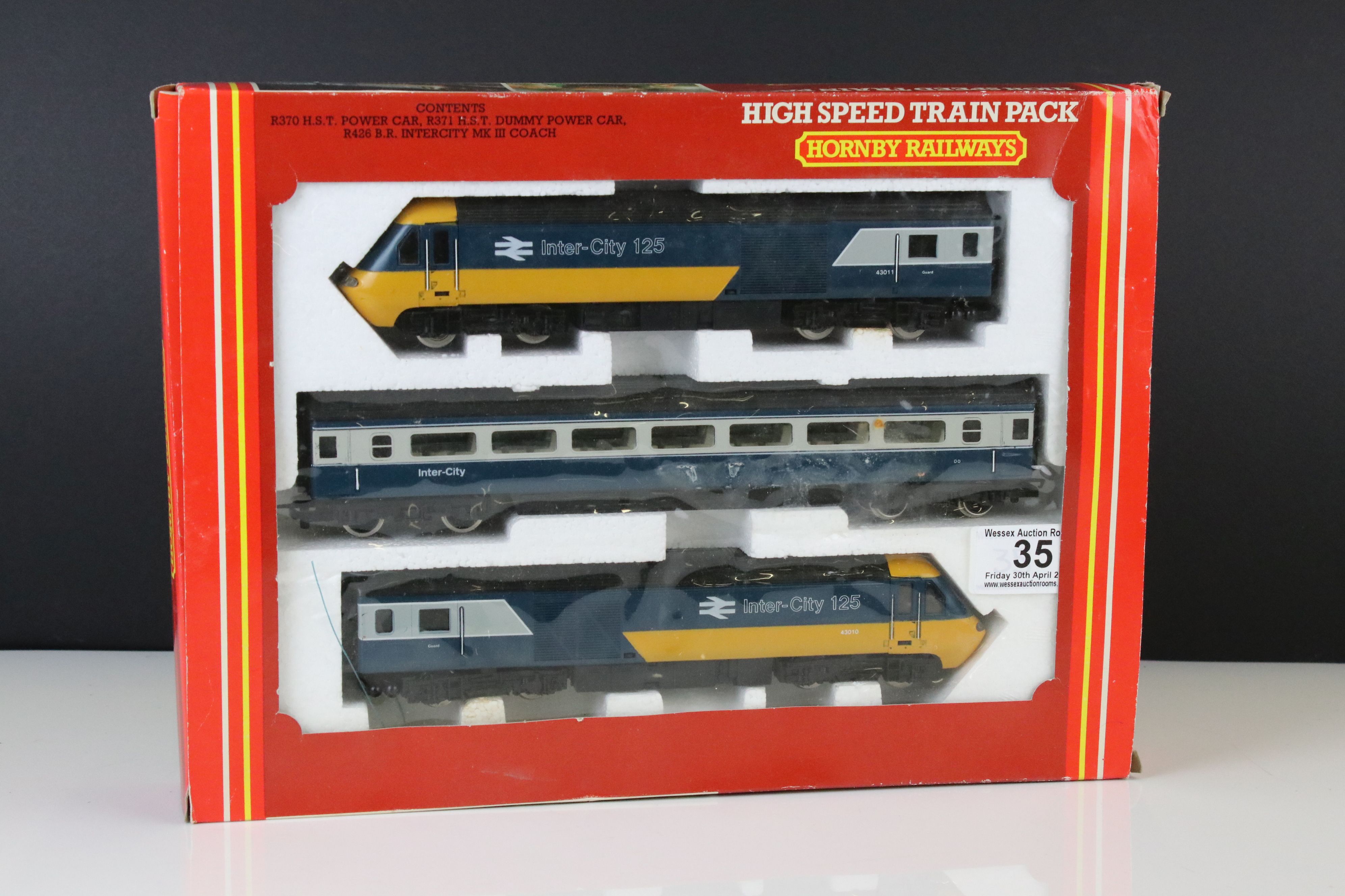 Boxed Hornby OO gauge R332 High Speed Train Pack, complete