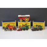 Three boxed Matchbox Models of Yesteryear to include Y14 GWR Duke of Connaught Loco, Y13 Sante
