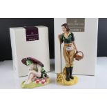 Two Boxed Royal Doulton Figurines - The Land Girl and Sunshine Girl