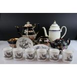 Mixed Lot of Ceramics including Six Royal Worcester Coffee Cans and Saucers, Mintons Coffee Pot