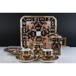 Early 20th century Davenport Imari pattern Tete a Tete Coffee Service comprising Coffee Pot, Sugar