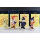 Set of Four Boxed Royal Doulton Noddy Collection Figures including Noddy, Mr Plod, Big Ears and