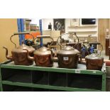 A group of four 19th century Copper Kettles