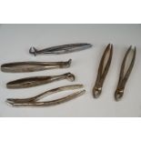 Group of dentistry tools, marked 'Stille'