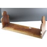 Early 20th century Mahogany Ecclesiastical style Folding Book-stand, 69cms long