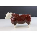 Beswick Hereford Bull, first version, model 1363a