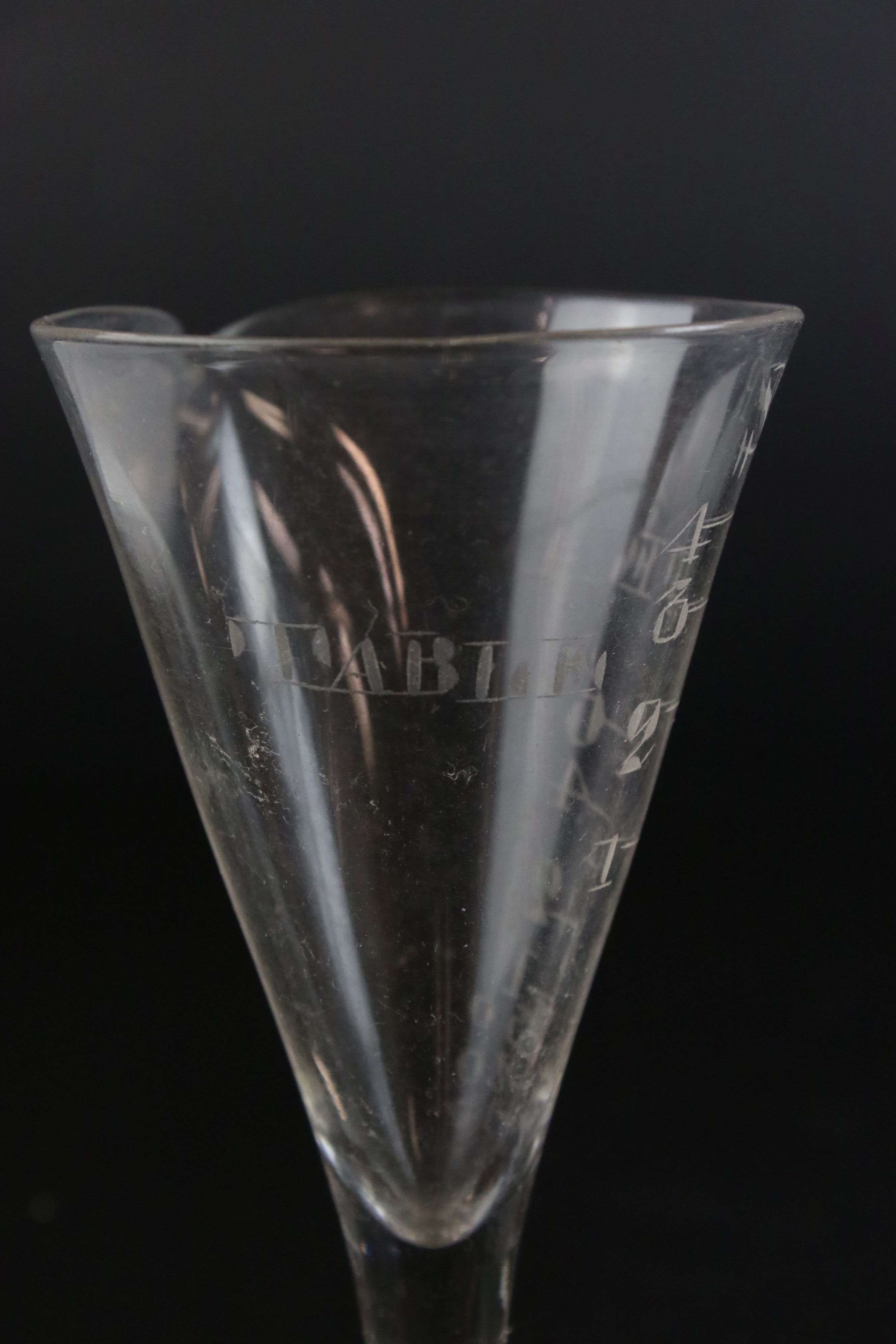 Collection of Antique Glass including helmet shaped fluted jug, 6" high, cut glass gobular jug, - Image 9 of 11