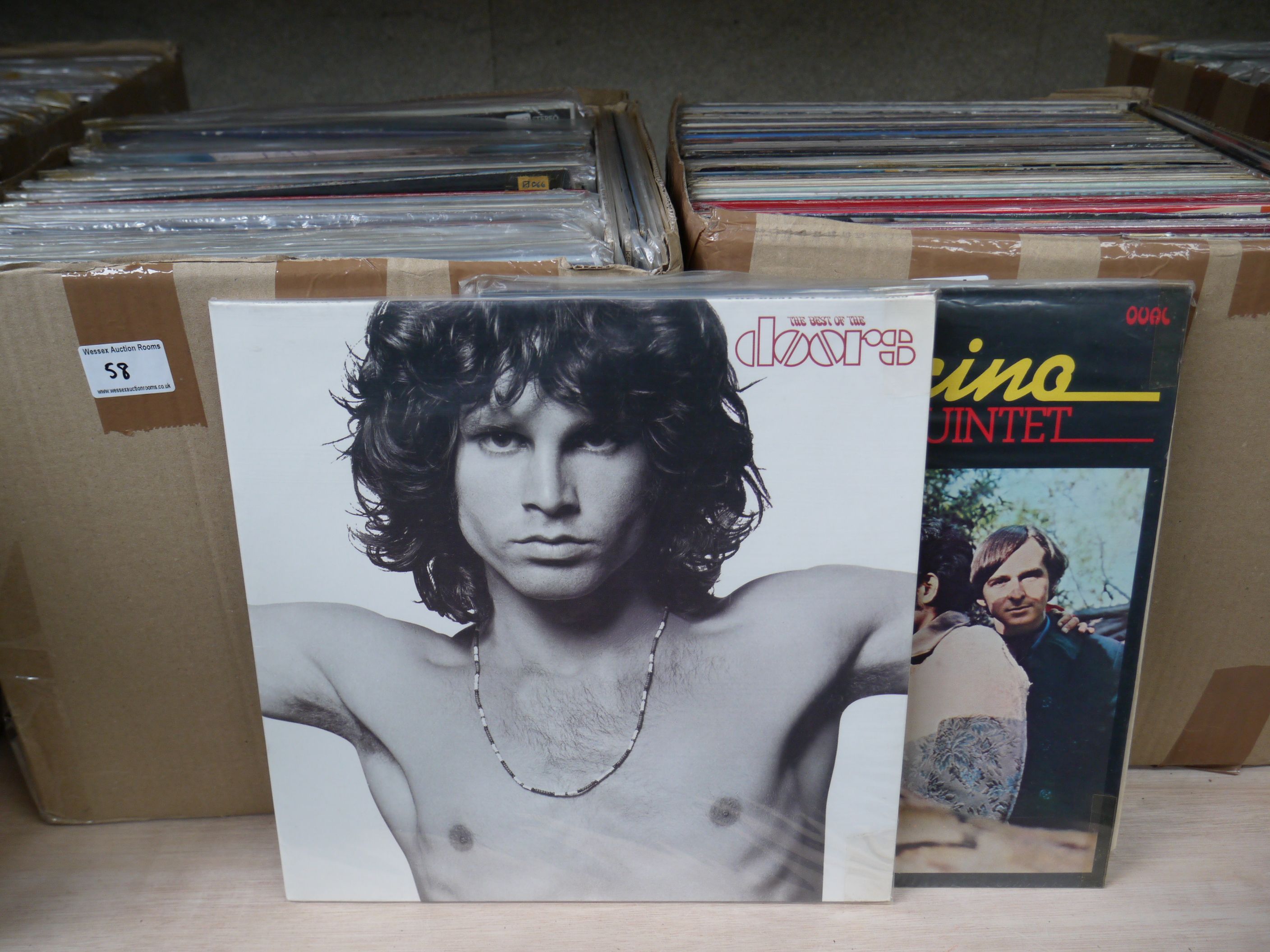 Vinyl - Around 200 LPs featuring country, easy listening, rock etc, to include The Doors, Val