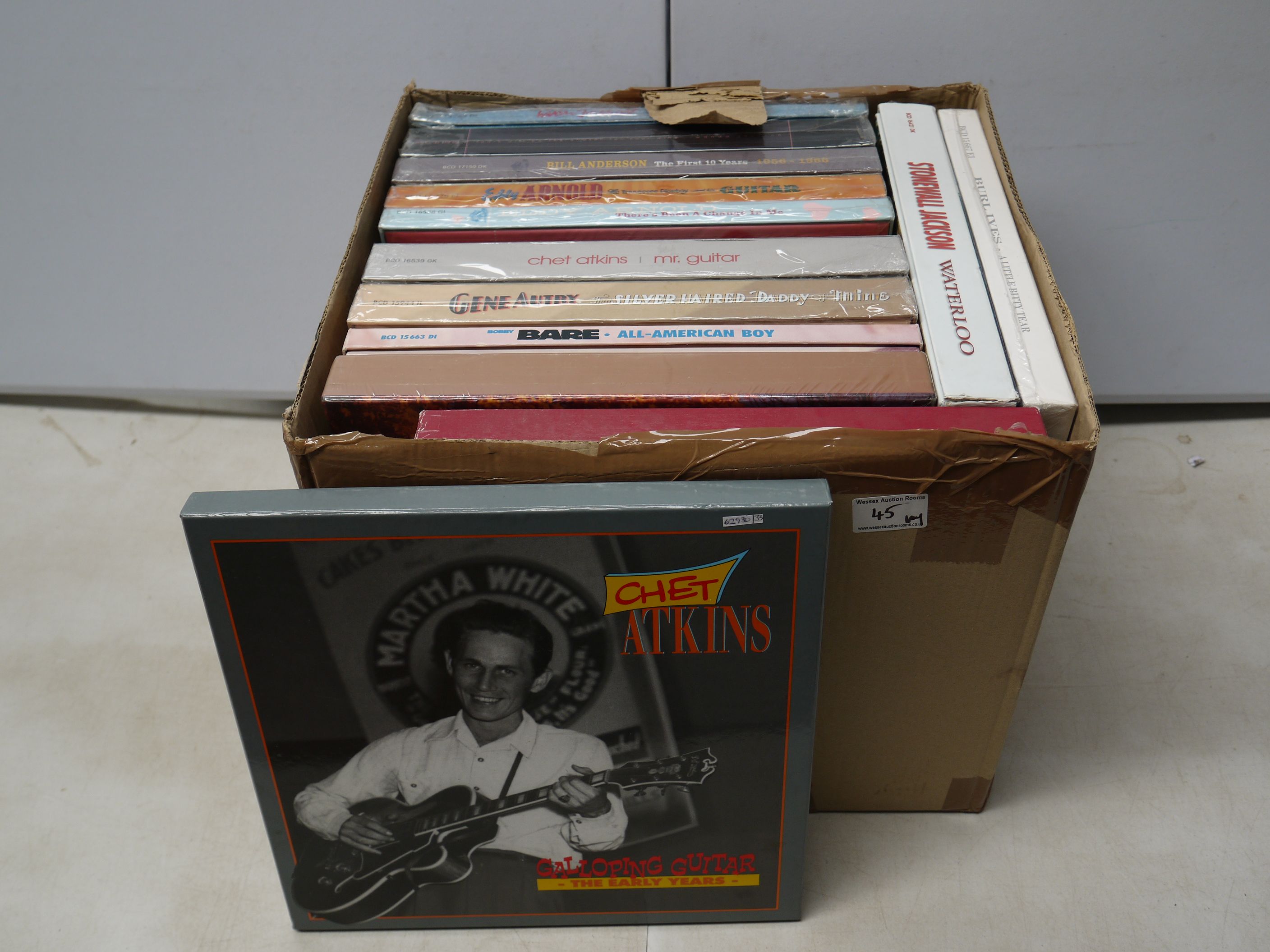 CD Box Sets - 13 box sets to include Stonewall Jackson Waterloo, Bobby Bre All American Way, Eddy