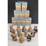 A group of 12 Royal Doulton The Doultonville collection toby jugs to include the clown, the postman,