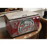 Mid 20th century Advertising ' Tingler ' Metal Ice Box, 59.5cms wide x 35cms high