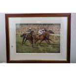 David French greyhound racing print ' Catch Me If You Can ' signed in pencil, one other Winter