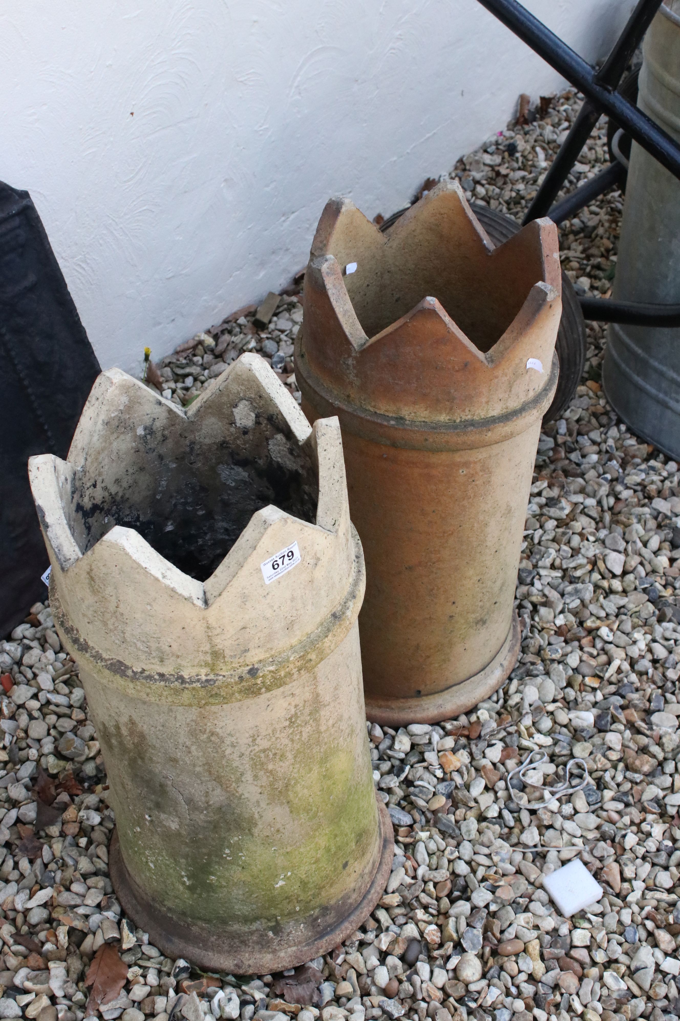 Two vintage decorative chimney pots. - Image 2 of 2