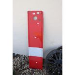 GWR railway red signal sign.