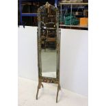 1920s Barbola Style Cheval mirror