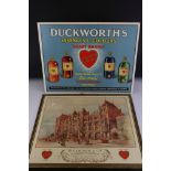 Two ' Duckworth & Co, Old Trafford Essence Distillery ' Cardboard Advertising Signs, the largest