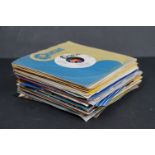 Vinyl - 30 singles, all overseas issues, mostly 1970s, to include Moody Blues, Fleetwood Mac, CCR,