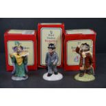 Three boxed Bunnykins figures