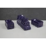 Rare Wade Cadbury's Train Set Money Box with locomotive and two tenders