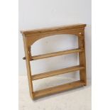 Hanging Pine Cottage Shelf, 73cms wide x 81cms high