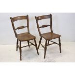 Pair of Oxford Windsor kitchen chairs