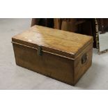 Vintage pine blanket box