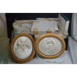 A collection of ceramic plaques and collectors plates to include Royal Worcester examples.