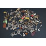 A collection of vintage keys.