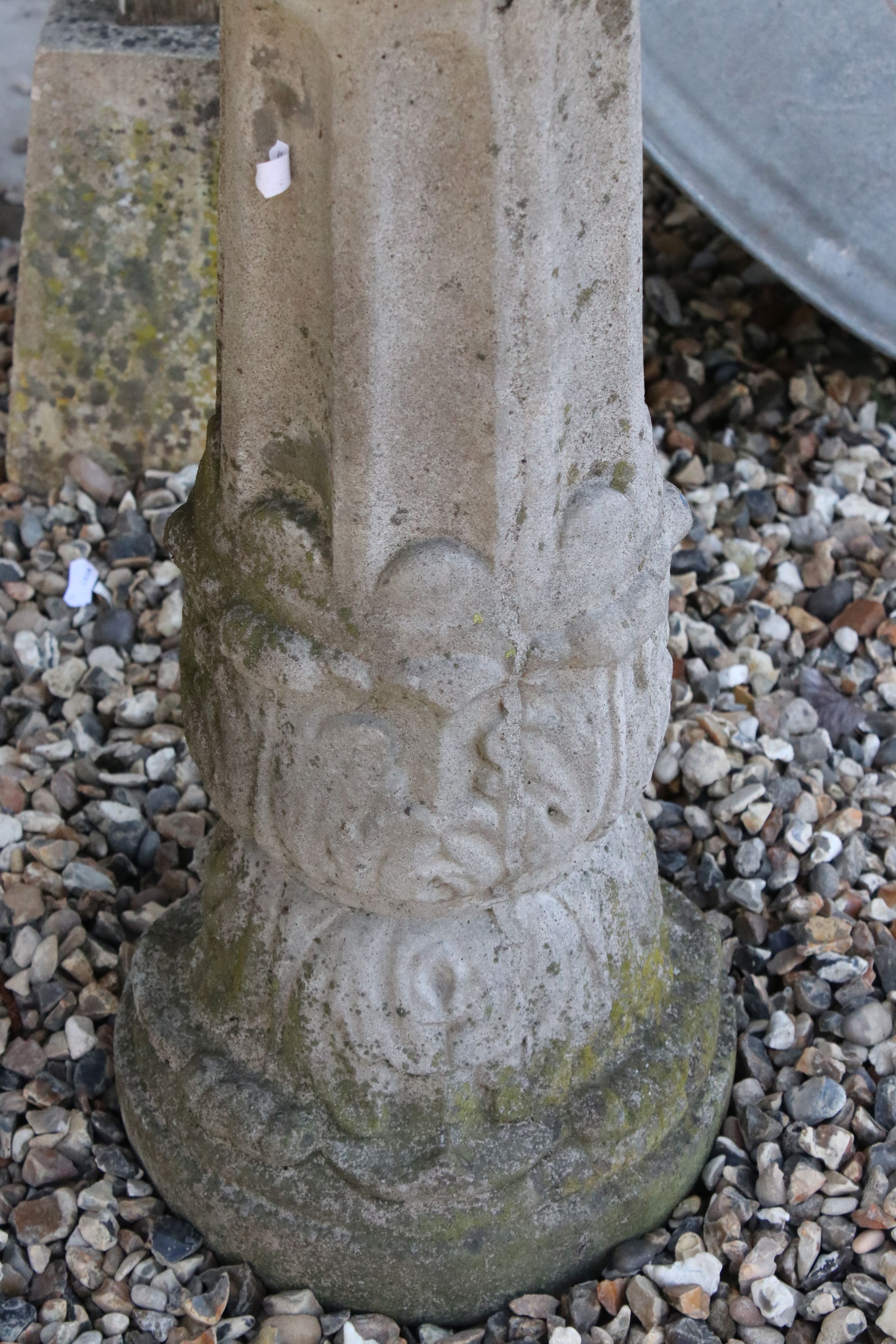 A vintage bronze sundial on stone plinth. - Image 3 of 3