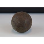 An antique 3.5" cannon ball