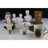 A group of Lord Kitchener Boer War/WW 1 collectables to include crested china busts Shelley,