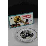 A mid 20th century 'Guinness For Strength ' Free Standing Advertising Sign featuring Guardsmen 31cms