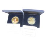 Two cased Westminster Mint silver proof coins to include a Princess Diana 50th Birthday Gold