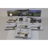 A collection of Ten Westminster Mint £5 and Crown coin and stamp commemorative covers to include