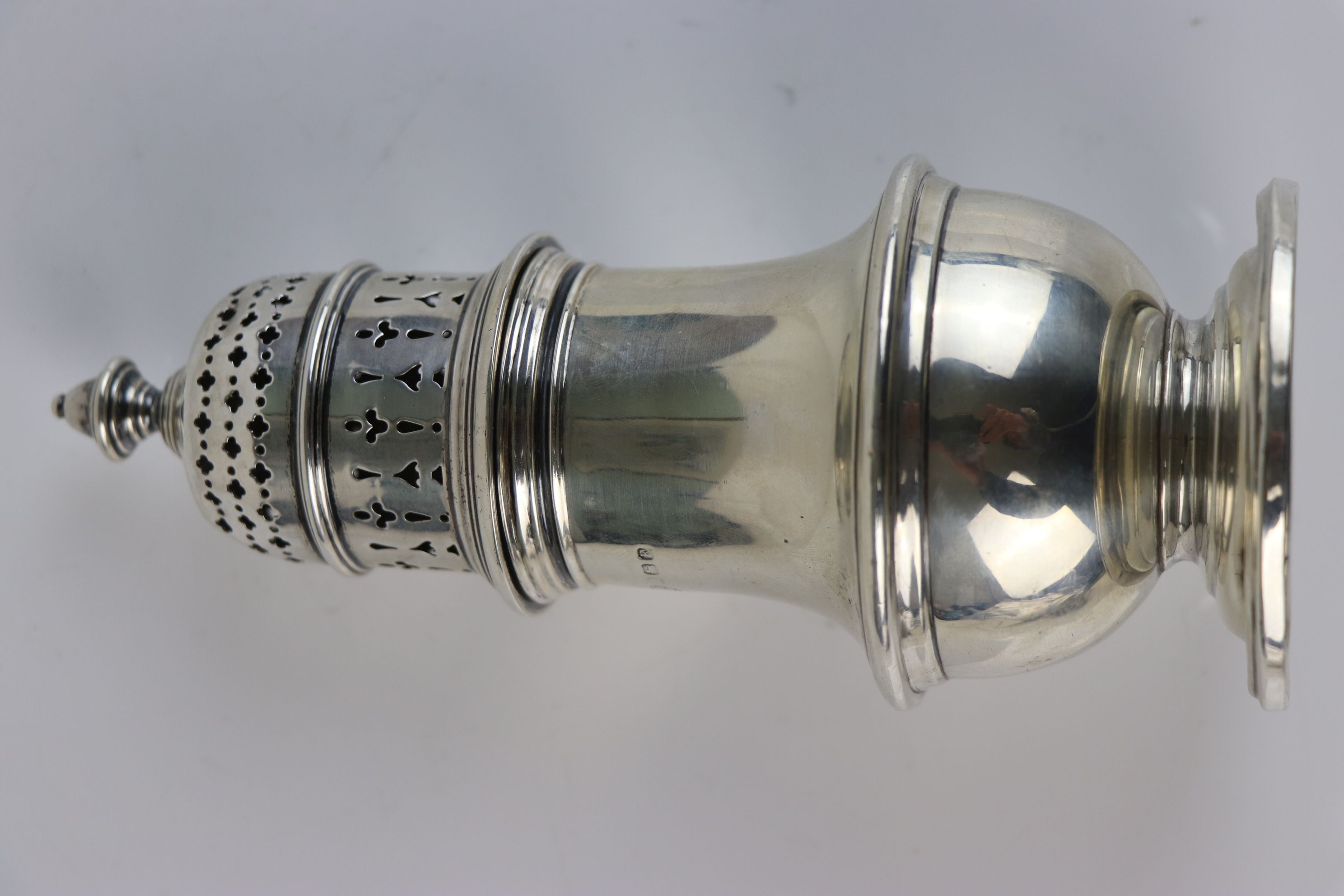 A fully hallmarked sterling silver sugar caster, maker marked for Selfridge & Co Ltd, assayed in - Image 2 of 4