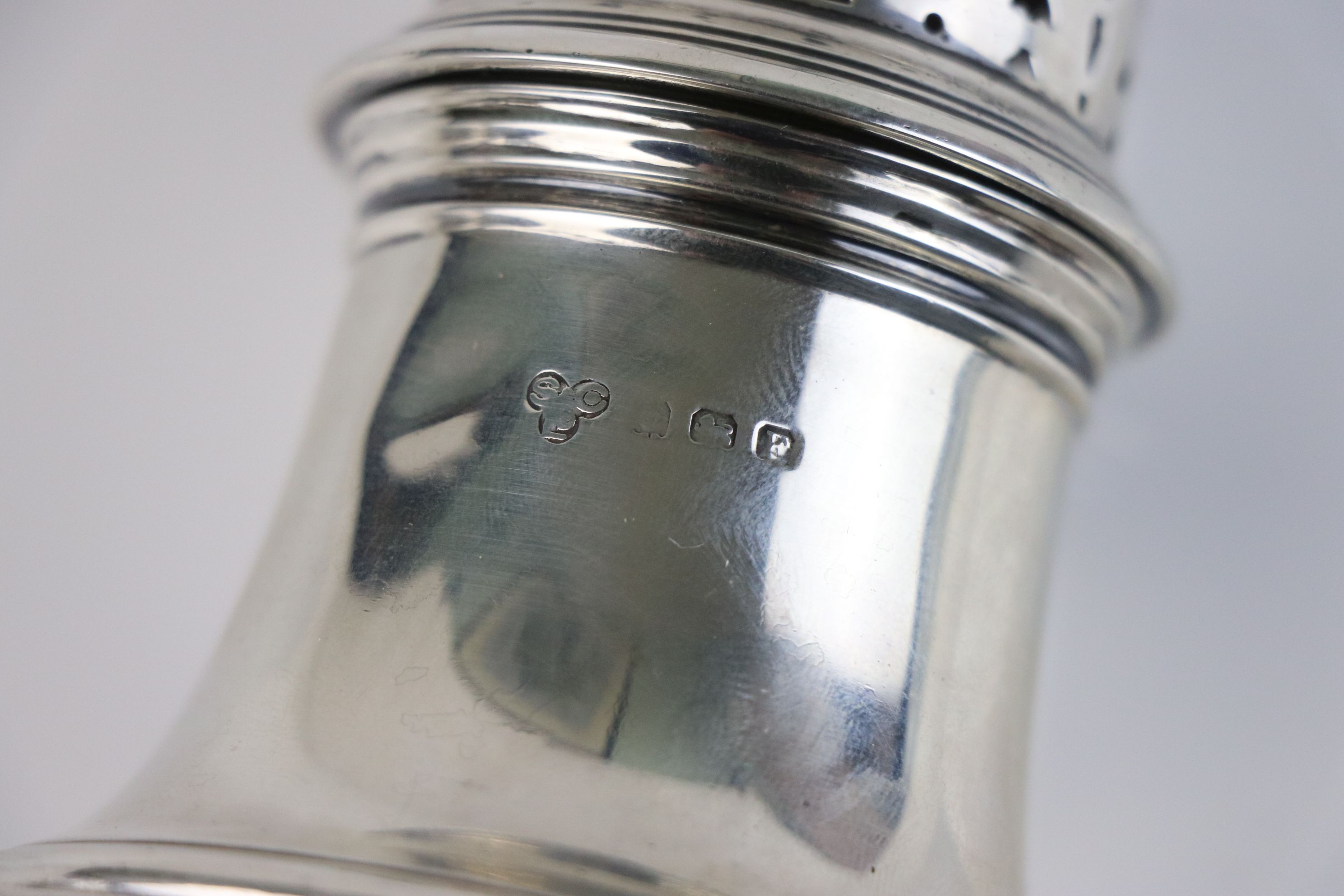 A fully hallmarked sterling silver sugar caster, maker marked for Selfridge & Co Ltd, assayed in - Image 3 of 4