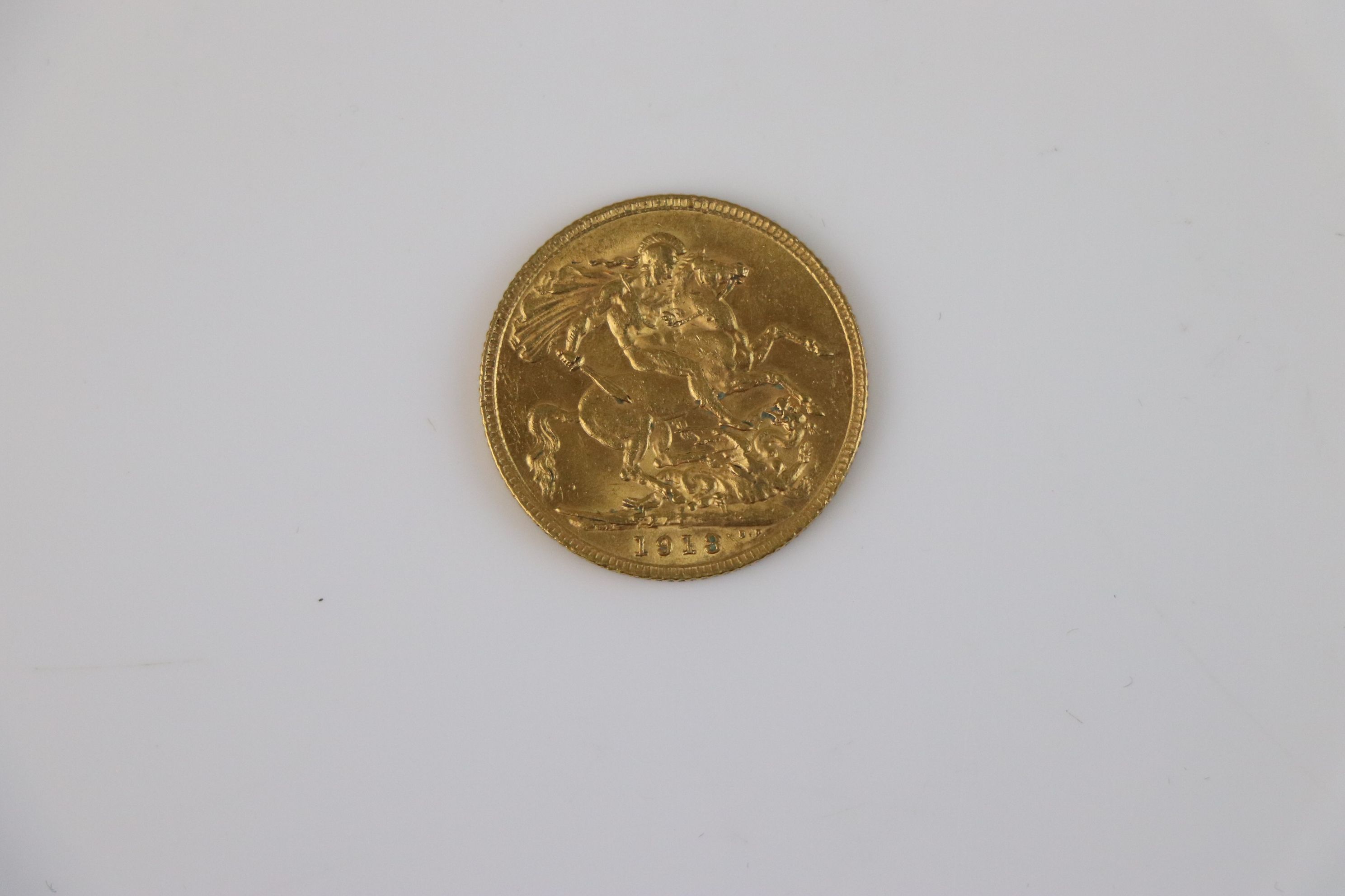 A King George V Full gold sovereign dated 1913. - Image 2 of 3