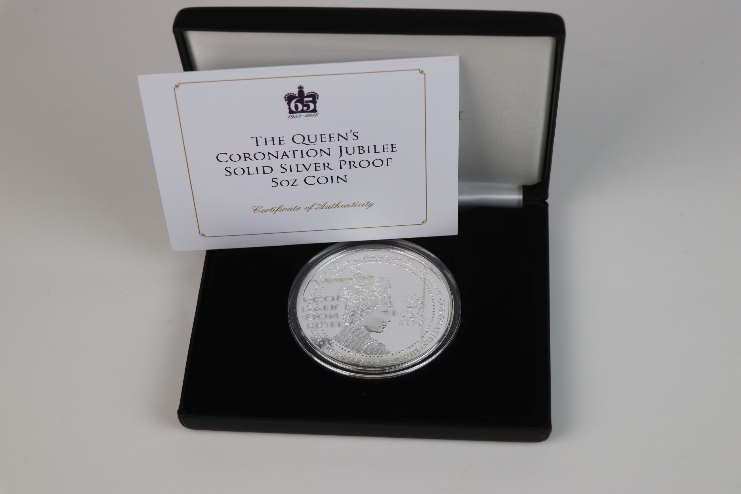 A Jubilee Mint limited edition fine silver £25 Queens Coronation Jubilee solid silver proof 5 - Image 2 of 5