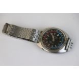 A vintage gents Seiko automatic navigator timer water resistant wristwatch, 6117-6410.