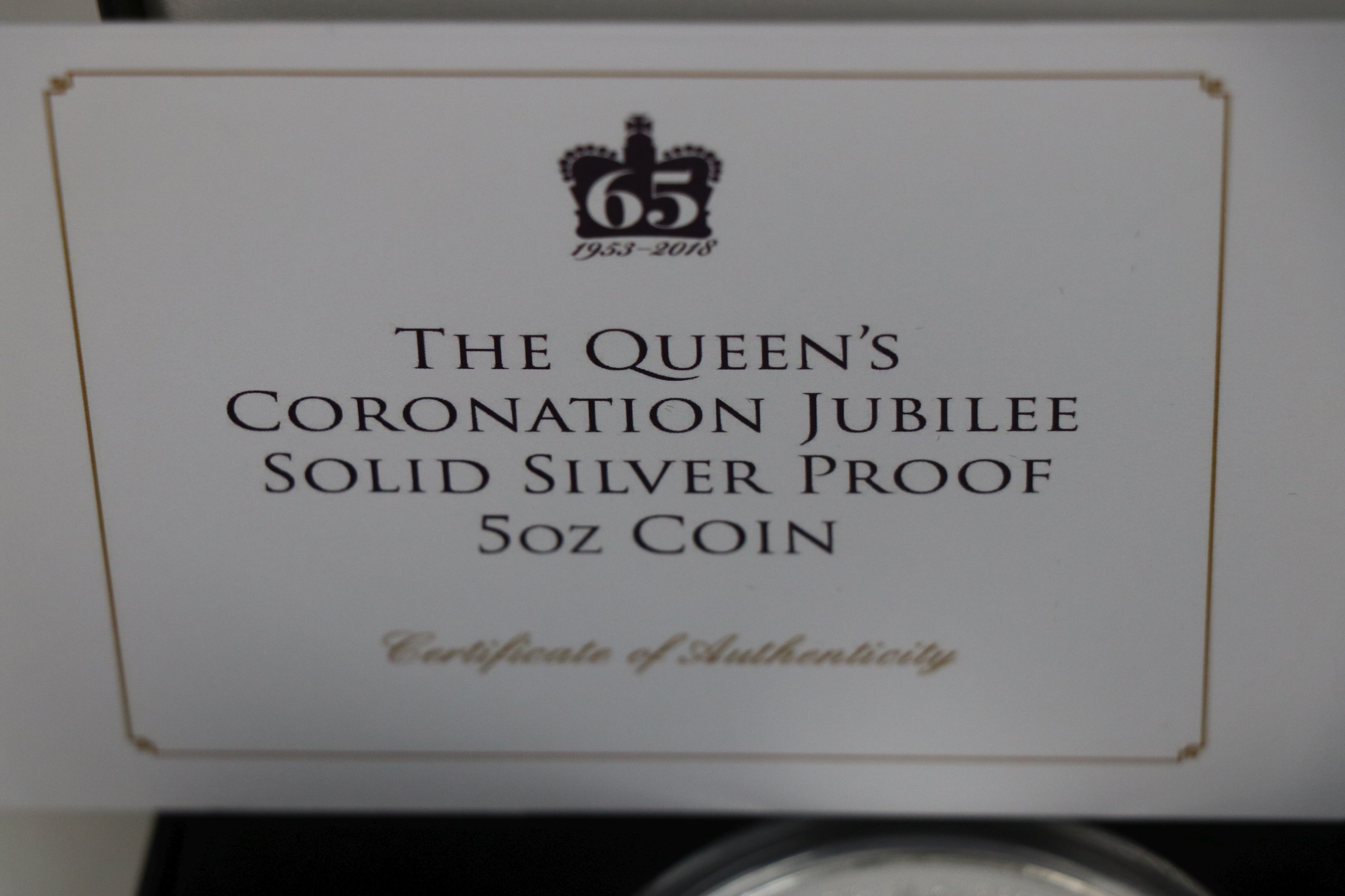 A Jubilee Mint limited edition fine silver £25 Queens Coronation Jubilee solid silver proof 5 - Image 5 of 5