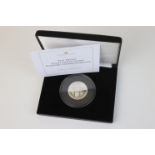 The Jubilee Mint The Brexit solid silver proof Piedfort commemorative coin complete with box and C.