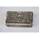 A fully hallmarked sterling silver snuff box, maker marked for Adie & Lovekin Ltd, assay marked