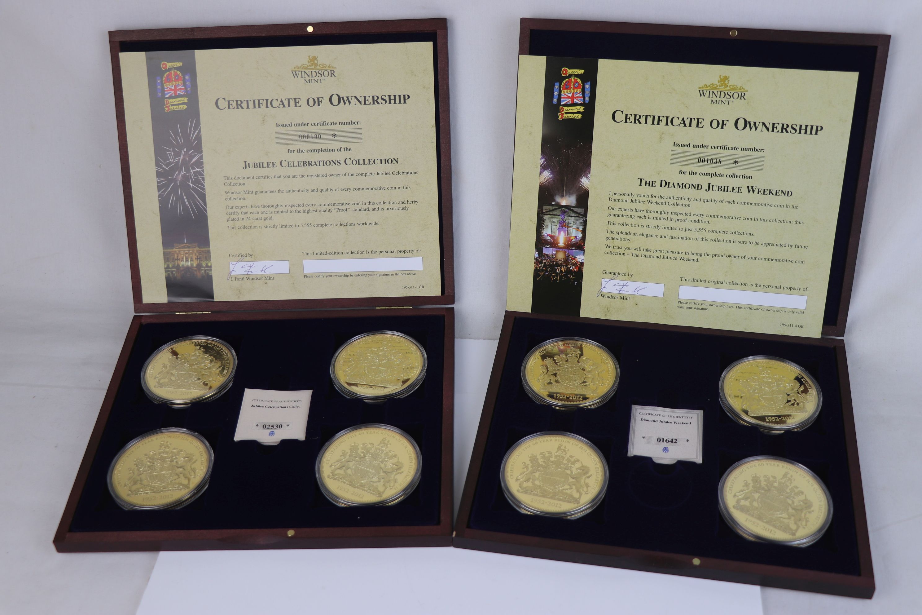 A Windsor Mint The Diamond Jubilee Weekend limited edition commemorative four coin set together with - Image 5 of 5